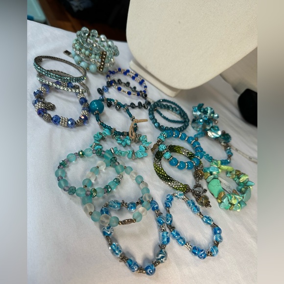 Blue tone bracelet bundle group - Picture 7 of 7